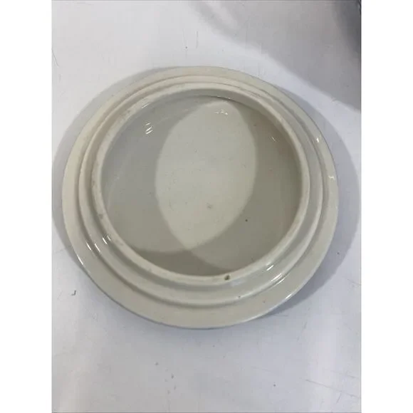 Vintage Japanese Teapot Ceramic Blue & White Handpainted‎ Floral Metal Handles - Picture 10 of 14